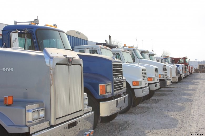 Semis lined up to be sold at auction